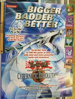Yu-Gi-Oh PROMOTIONAL CYBERNETIC REVOLUTION YUGIOH POSTER LARGE SIZE DOUBLE SIDE - Image 4