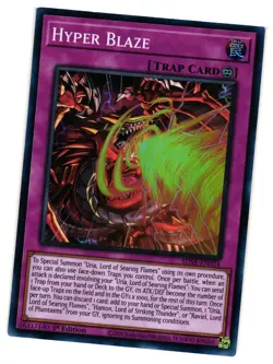 Yugioh Hyper Blaze SDSA-EN034 Super Rare 1st Edition NM - Image 1