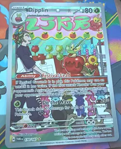 Dipplin 170/167 Twilight Masquerade Illustration Rare Pokemon Card Near Mint - Image 1