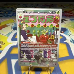 Pokemon Card Dipplin 170/167 Twilight Masquerade Illustration Rare Near Mint - Image 1