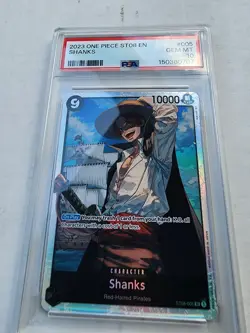 2023 One Piece ST08 #005 Shanks Foil PSA 10 GEM MINT - Image 1
