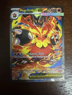 Mega Emboar ex Ascended Heroes 273/217 Special Illustration Rare Pokemon TCG NM - Image 1