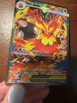 Mega Emboar ex Ascended Heroes 273/217 Special Illustration Rare Pokemon TCG NM - Image 3