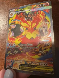 Mega Emboar ex Ascended Heroes 273/217 Special Illustration Rare Pokemon TCG NM - Image 4