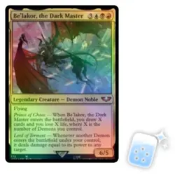 FOIL BE'LAKOR, THE DARK MASTER (172) Warhammer 40,000 Magic MTG MINT CARD - Image 1