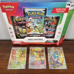 Pokemon First Partner Series 2 Johto Starter Set Chikorita Cyndaquil Totodile NM - Image 1