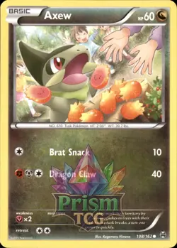 Axew 108/162 Common BREAKthrough Pokemon - Image 1