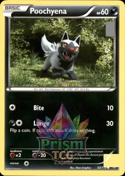 Poochyena 53/119 Common Phantom Forces Pokemon - Image 1
