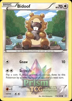 Bidoof 116/160 Common Primal Clash Pokemon - Image 1