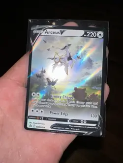 Pokemon TCG Arceus v SWSH204 Sword & Shield Promo Card Mint Condition - Image 1