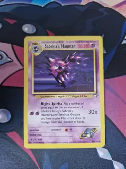 Sabrina's Haunter Gym Heroes 58/132 Wotc Pokemon Card - Image 1
