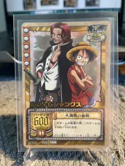 One Piece Carddass Card Game Holo Gold Stamp Luffy Shank JS-T01 JS-T04 PA-T08 - Image 4