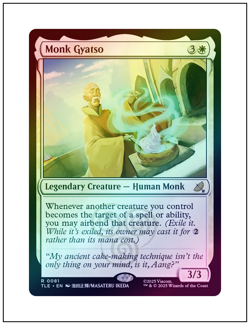 Monk Gyatso, Foil, Avatar, Magic MTG NM - Image 1