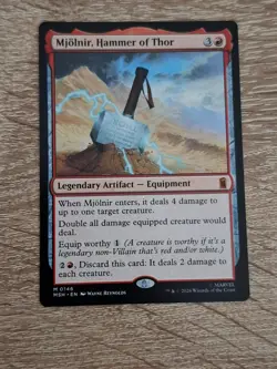 Mjolnir, Hammer of Thor MTG Marvel Super Heroes NM M 0146 - Image 1