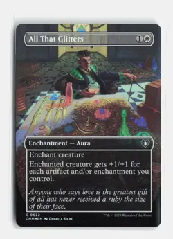 All That Glitters (Borderless) 622 Foil Commander Masters MTG NM - Image 1
