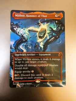 Magic the Gathering #339 Mjolnir, Hammer of Thor Borderless Foil NM/M - Image 1