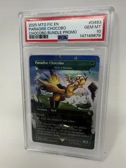 PSA 10 PARADISE CHOCOBO PROMO 2025 MTG FINAL FANTASY COMMANDER 0483 - Image 3