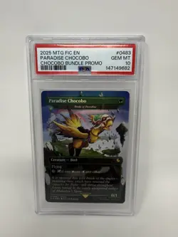 PSA 10 PARADISE CHOCOBO PROMO 2025 MTG FINAL FANTASY COMMANDER 0483 - Image 5