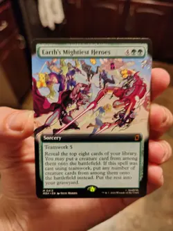 Earth's Mightiest Heroes (#413) - Extended Art MSH NM MTG - Image 1