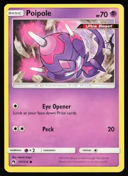 Poipole 107 214 C Lost Thunder Pokemon Near Mint - Image 1