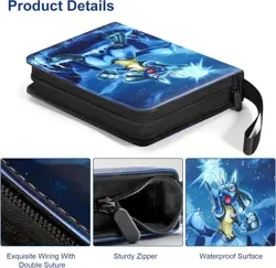50 Pages Premium Pocket ZIP Card Binder/Folder Pokemon 400 Cards Album Collector - Image 5