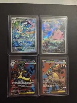 Pokemon Clefairy, Frogadier, Mega Lucario, Mega Kangaskhan 4 Card Lot - Image 1