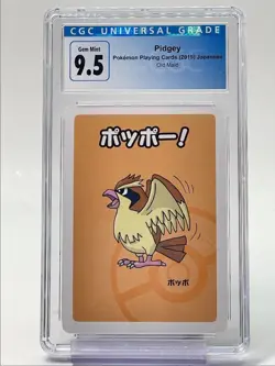 PIDGEY 2019 POKEMON JPN PLAYING CARDS OLD MAID CGC 9.5 Q3622 - Image 1