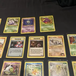 Pokemon Vintage Base Set Neo Gym Card Collection WOTC 1999-2000 33 Cards Lot - Image 3