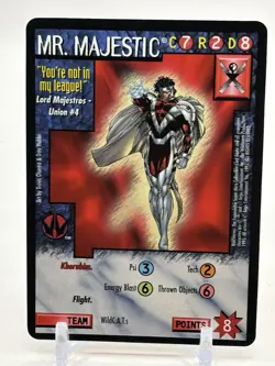 Wildstorms CCG Mr. Majestic WildCATS Rare Card Limited Image DC Comics - Image 1