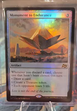MTG Monument to Endurance Aetherdrift (DFT) 0237 Foil - Image 1