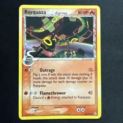 Pokemon Rayquaza Rare Regular Card Holon Phantoms 26/110 2006 80 HP - Image 1