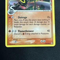 Pokemon Rayquaza Rare Regular Card Holon Phantoms 26/110 2006 80 HP - Image 3