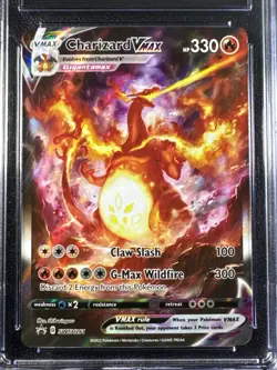 Pokemon Charizard VMAX Sword & Shield Promo Full Art Holo SWSH261 CGC 9 MINT - Image 2