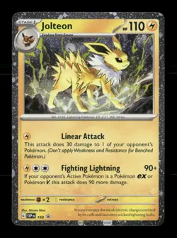 Jolteon (Cosmos Holo) 169 Holo Scarlet & Violet Promo NM/M Pokemon - Image 1