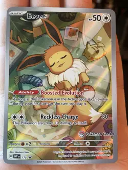 Eevee 173 Pokemon Center Exclusive Fire 🔥 Promo Holo Box Fresh - Image 1