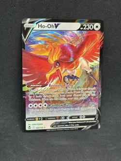 Ho-Oh V 140/195 Swsh12: Sword & Shield - Silver Tempest Holo Near Mint Pokemon - Image 1