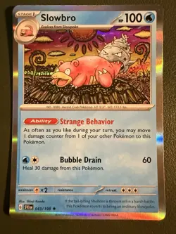 Pokemon TCG Slowbro 43/198 Scarlet & Violet SV1 Holo NM - Image 1
