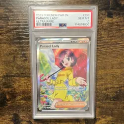 🔥 Parasol Lady 4/238 Pokemon Paradox Rift Ultra Rare Full Art Holo PSA 10🔥 - Image 1