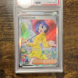 🔥 Parasol Lady 4/238 Pokemon Paradox Rift Ultra Rare Full Art Holo PSA 10🔥 - Image 2