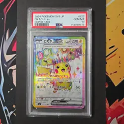 PIKACHU EX 122/106 SUPER RARE SV8-SUPER ELECTRIC BREAKER POKEMON JAPANESE PSA 10 - Image 1