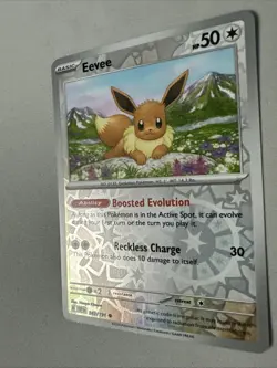Pokemon TCG * SV Surging Sparks * 143/191 Eevee Common * REVERSE HOLO * Fresh PK - Image 2