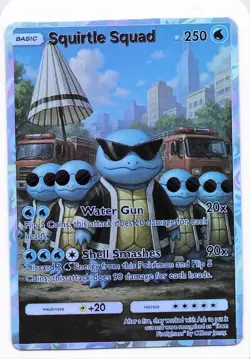 Squirtle Squad Custom Card - Pokemon Non-TCG - NM - Image 1