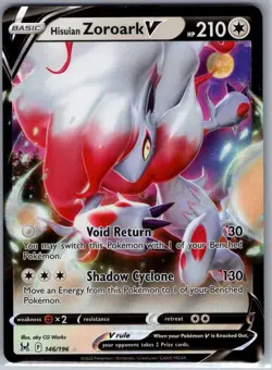 Hisuian Zoroark V 146/196 SWSH11: Lost Origin - Pokemon Card - NM - Image 1