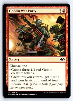Goblin War Party 131 Common Modern Horizons Magic: The Gathering LP - Image 1