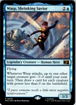 Wasp, Shrinking Savior Foil R Commander: Marvel Super Heroes 646 NM - Image 1