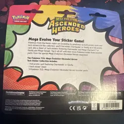 Pokemon Mega Evolution Tech Sticker Collection Gastly Ascended Heroes New - Image 2
