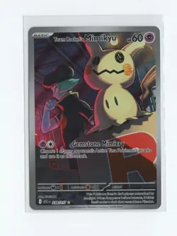 Team Rocket's Mimikyu 238/217 Illustration Rare Ascended Heroes Pokemon TCG - Image 1