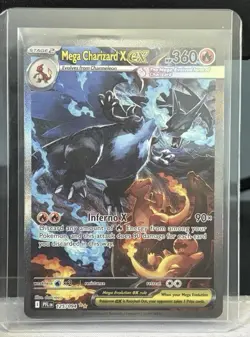 SUPER CLEAN Mega Charizard X EX Secret Rare Holo Mega Evolution. GRADABLE!! - Image 1