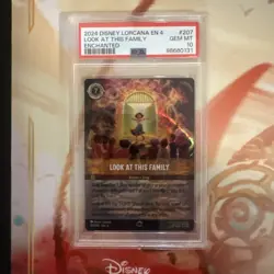 2024 DISNEY LORCANA EN 4-URSULA'S RETURN ENCHANTED LOOK AT THIS FAMILY PSA 10 - Image 2