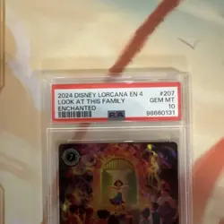 2024 DISNEY LORCANA EN 4-URSULA'S RETURN ENCHANTED LOOK AT THIS FAMILY PSA 10 - Image 3